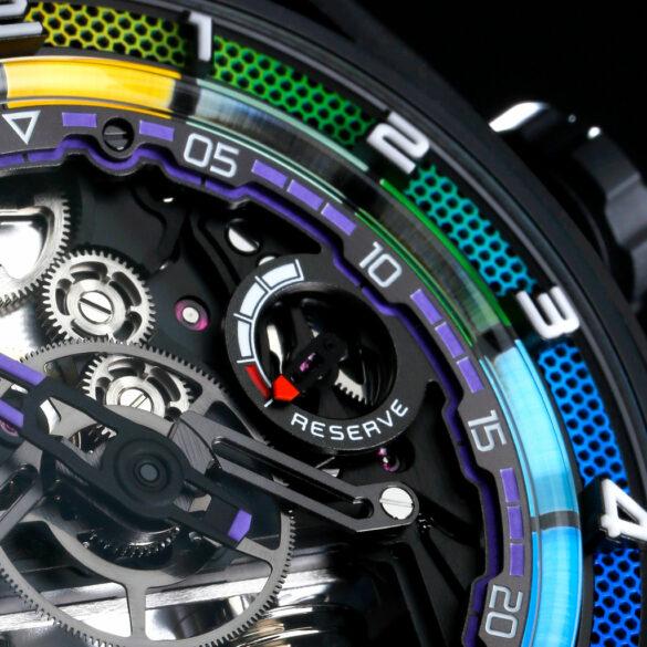 HYT Hastroid Rainbow reference H02913-A dial - power reserve