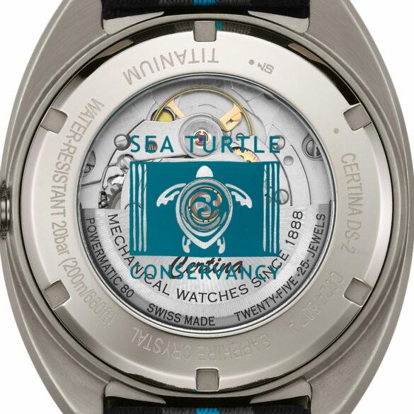 Certina DS-2 Turning Bezel Sea Turtle Conservancy back ref. C024.607.48.051.10