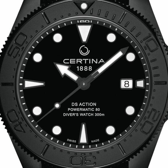 Certina DS Action Diver 43 mm Full Black dial