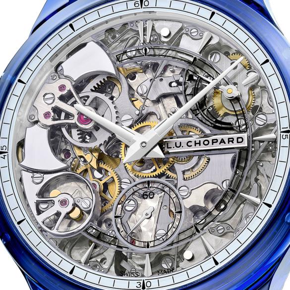 Chopard L.U.C Full Strike Blue Sapphire ref. 168604-9001 dial