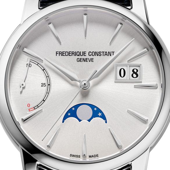 Frederique Constant Manufacture Classic Power Reserve Big Date Steel ref. FC-735S3H6 silver dial