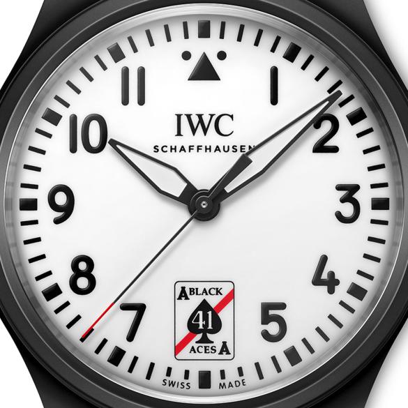 IWC Pilot’s Watch Automatic 41 Black Aces ref. IW326905 dial