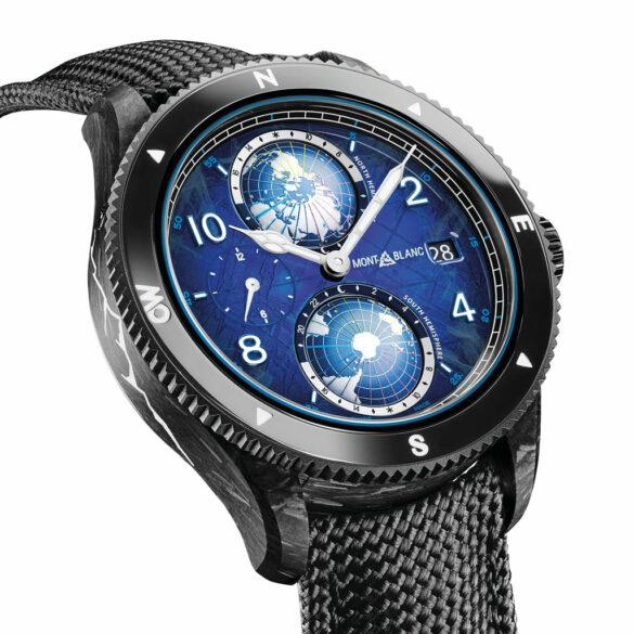 Montblanc 1858 Geosphere 0 Oxygen Carbo2 Only Watch 2023 ref. 132299 side