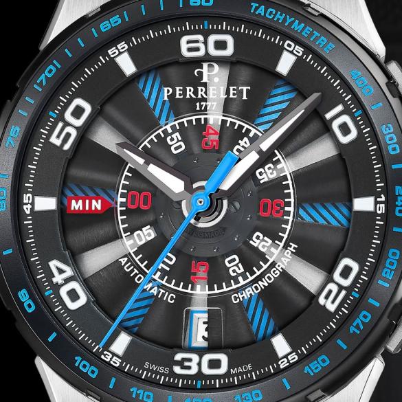 Perrelet Turbine Chrono x Only Watch ref. A4068/1 dial