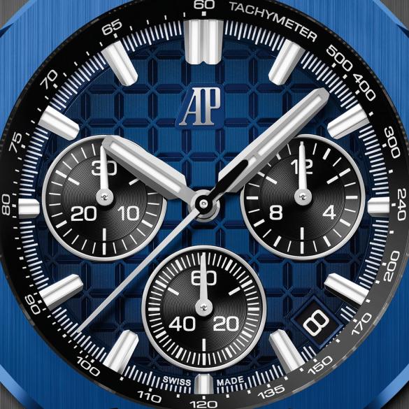 Audemars Piguet Royal Oak Offshore Selfwinding Chronograph 43 mm ref. 26420CE.OO.A043VE.01 dial blue
