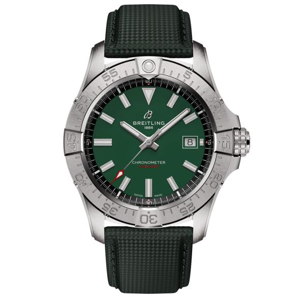 Breitling Avenger Automatic 42 green leather ref. A17328101L1X1