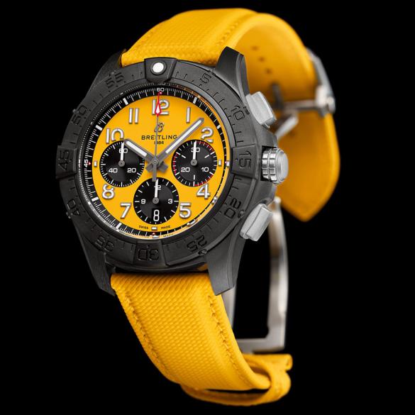 Breitling Avenger B01 Chronograph 44 Night Mission ref. SB0147101I1X1 yellow-yellow side