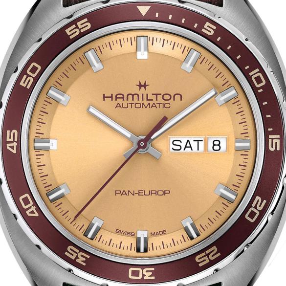 Hamilton Pan Europ Automatic 42 mm ref. H35435820 beige dial