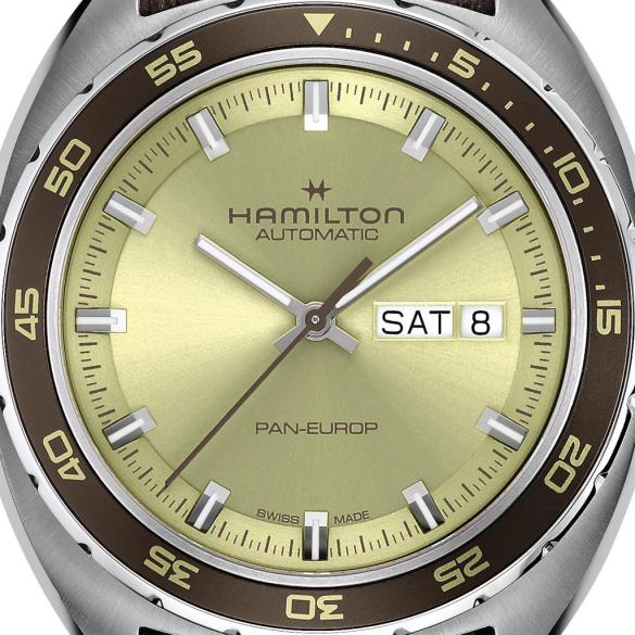 Hamilton Pan Europ Automatic 42 mm ref. H35445860 green dial