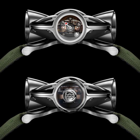 MB&F HM11 Architect power reserve and logo dial
