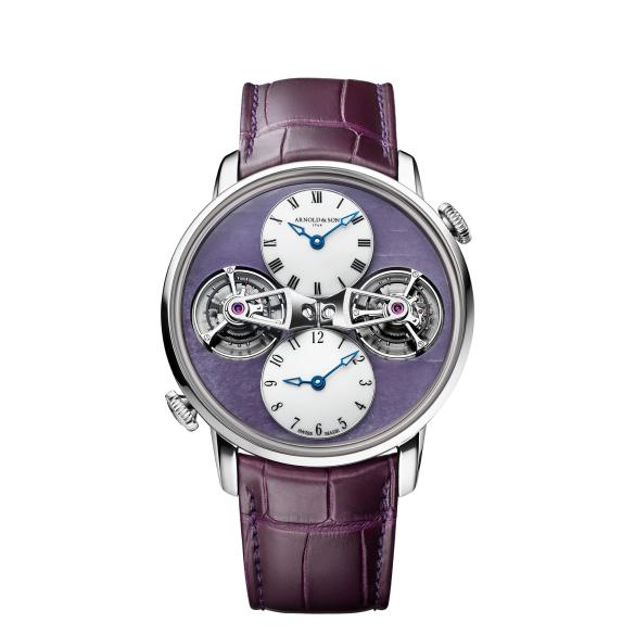 Arnold & Son Double Tourbillon White Gold Charoite Edition ref. 1DTAW.Z06A.C289W