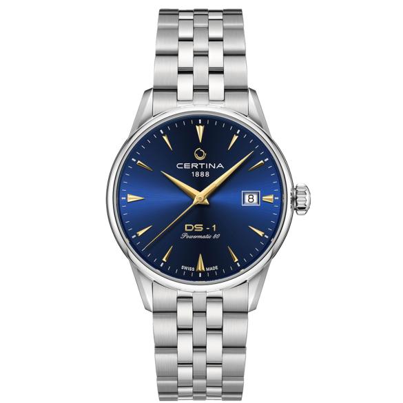 Certina DS-1 38 mm Automatic Blue-Gold ref. C029.207.11.041.00