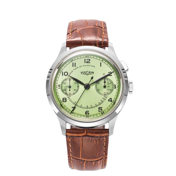 Vulcain Monopusher Heritage Green and Turquoise ref. 650167Axx