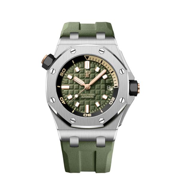 Audemars Piguet Royal Oak Offshore Diver Khaki Green ref. 15720ST.OO.A052CA.01